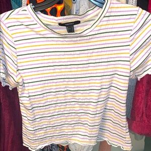 Adorable crinkle crop top
